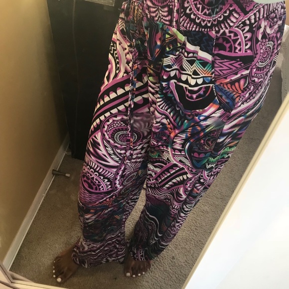 Colorful Wide Leg Pants - Picture 1 of 5
